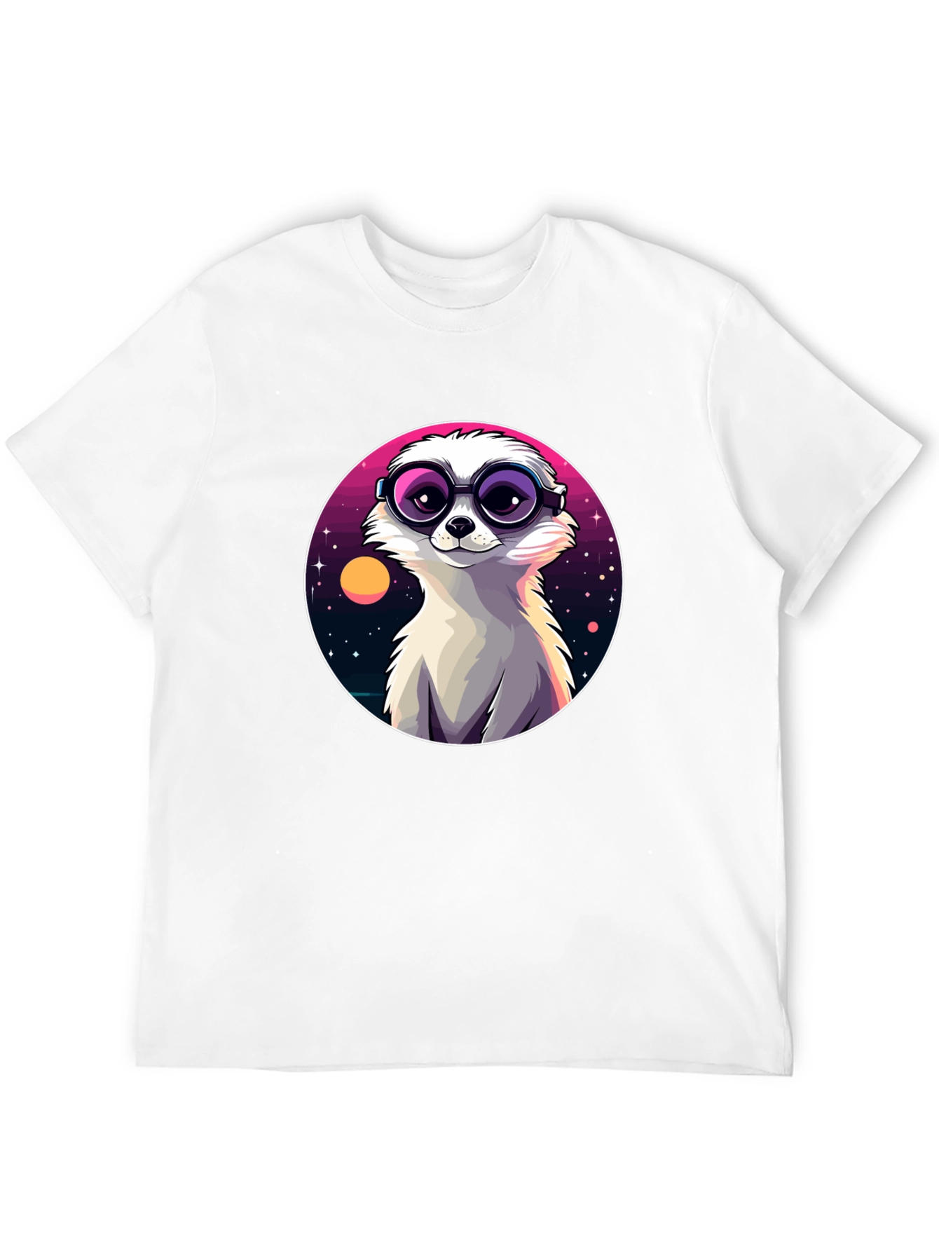 Cool Meerkat Tee - Retro Space Design - 12