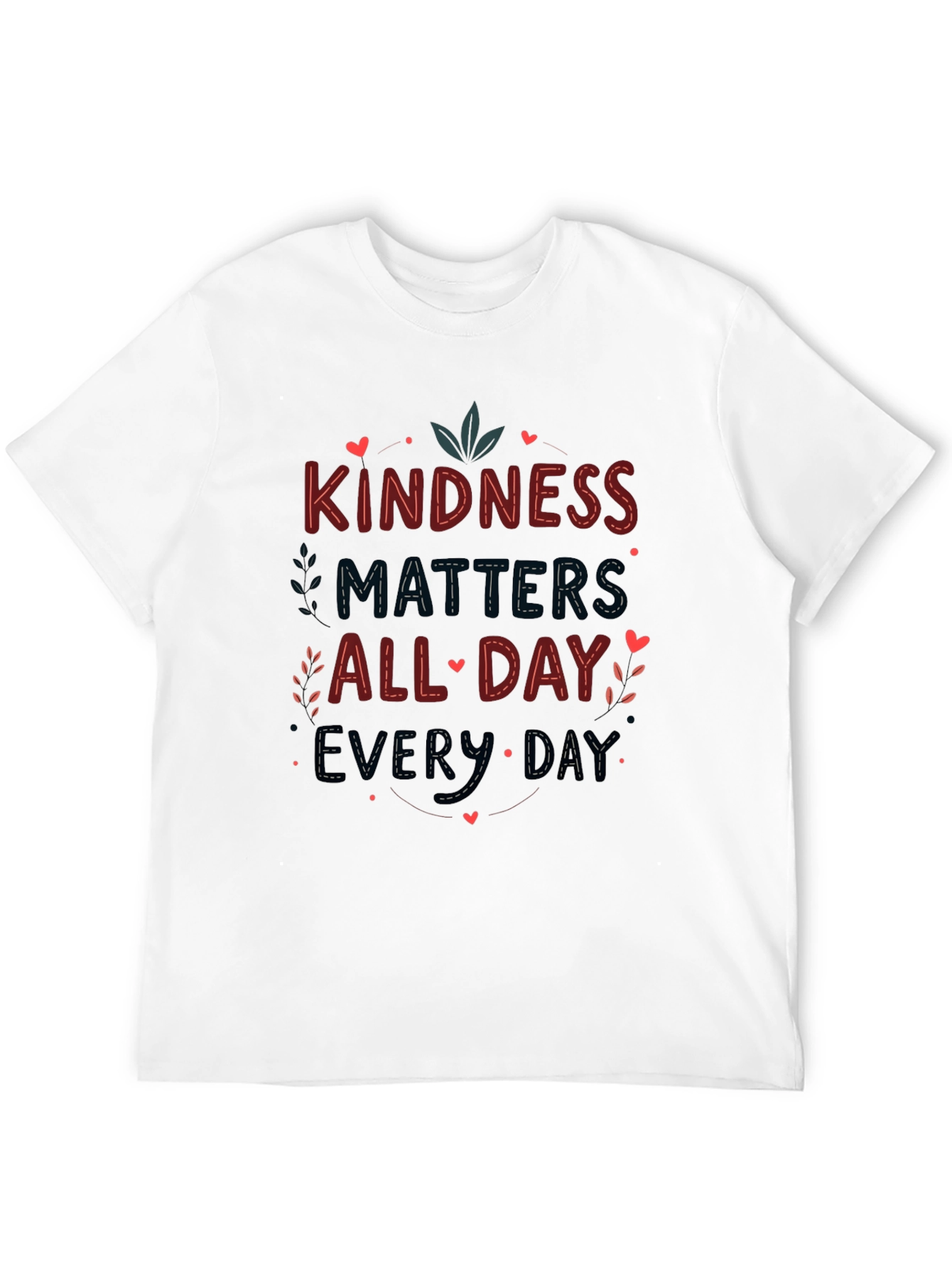 Black Kindness Matters Graphic T-Shirt view 12