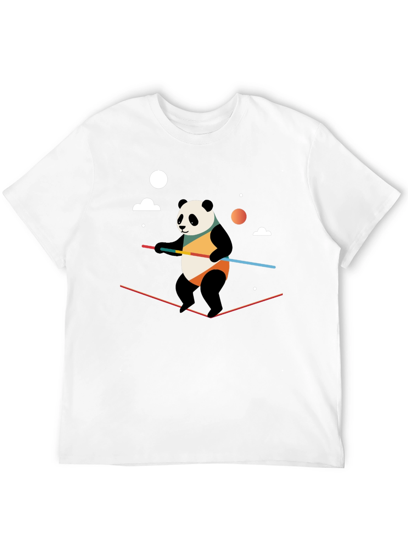 Black Panda Tightrope Walker Graphic Tee view 12