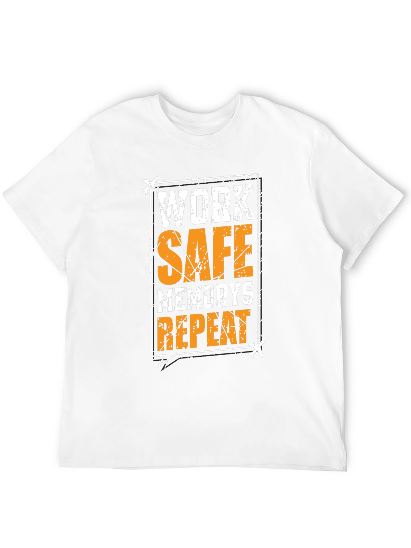 Black Work Safe Memories Repeat Black T-Shirt view 12