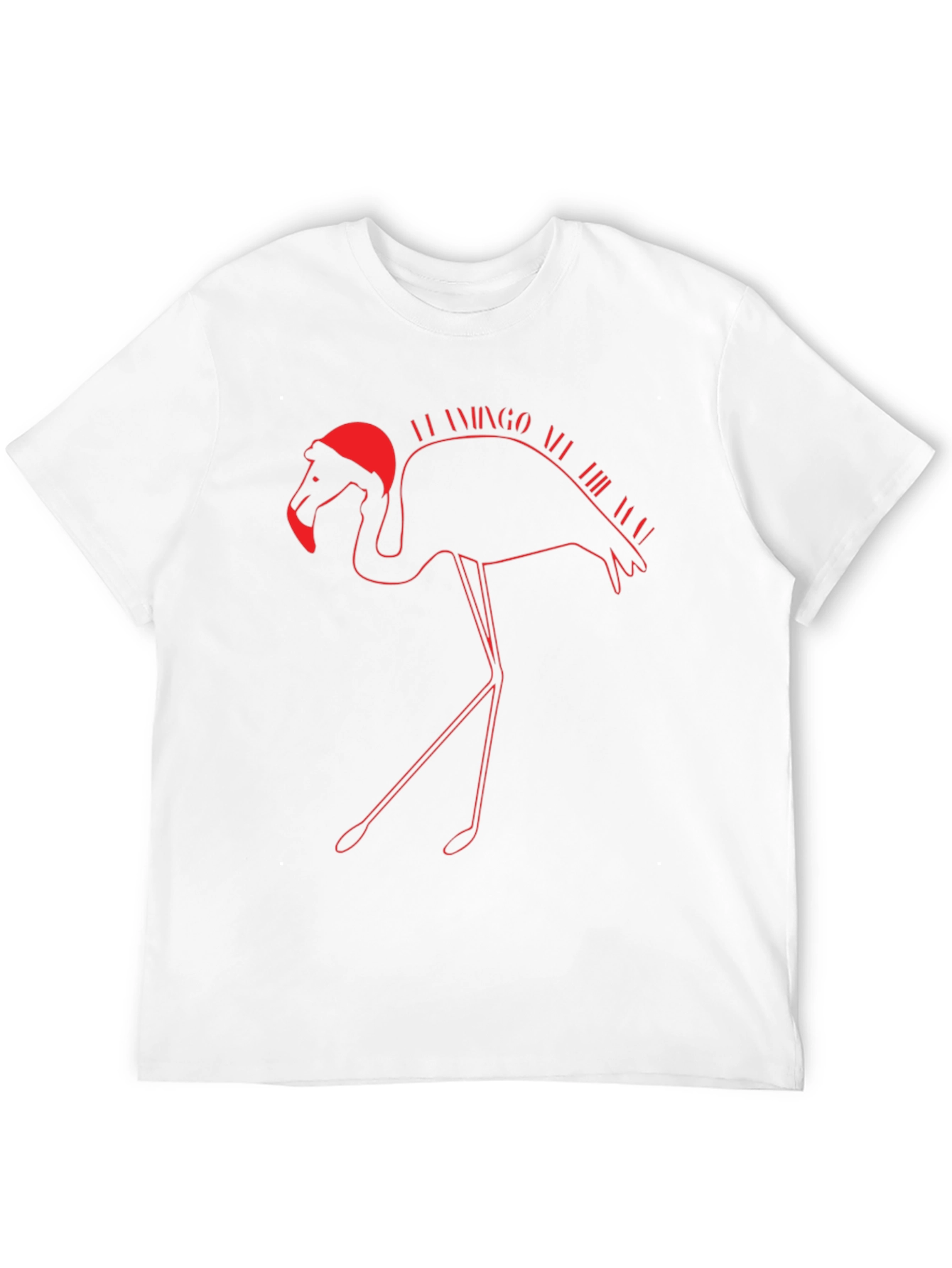 Black Festive Flamingo T-Shirt - Holiday Apparel view 12