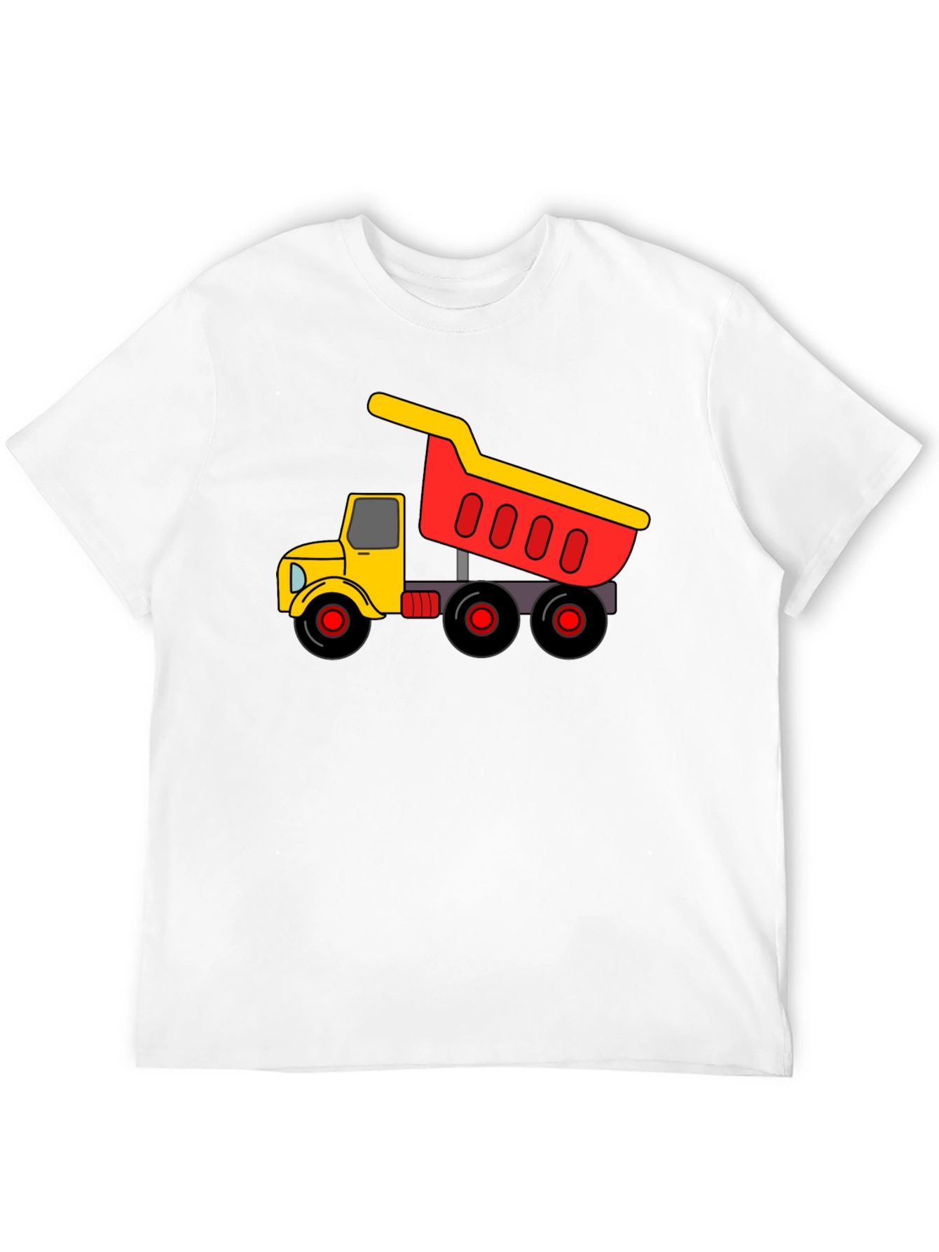 Black Dump Truck Graphic Tee - Black Cotton Blend view 12