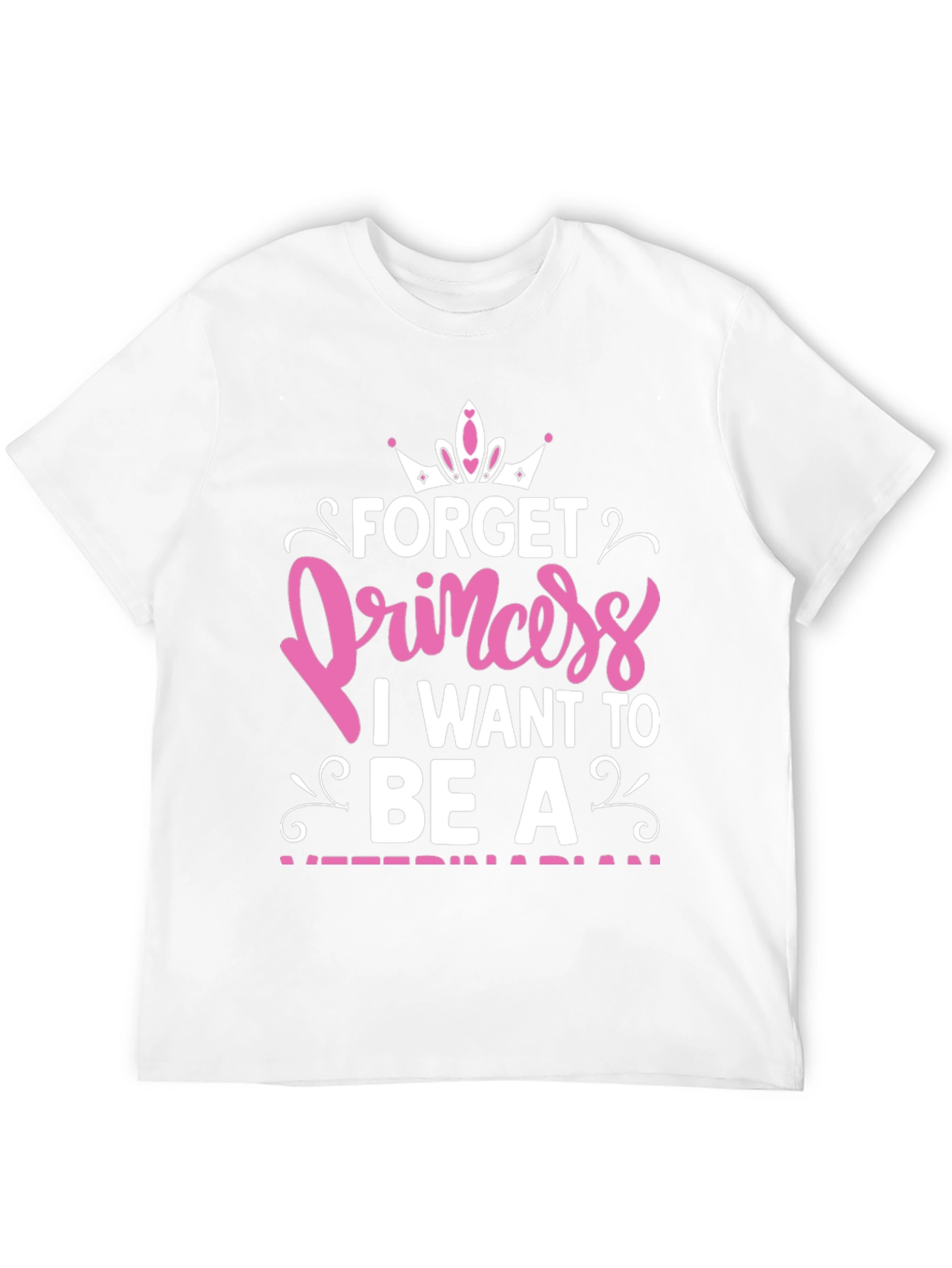 Black Forget Princess T-Shirt - Veterinarian view 12