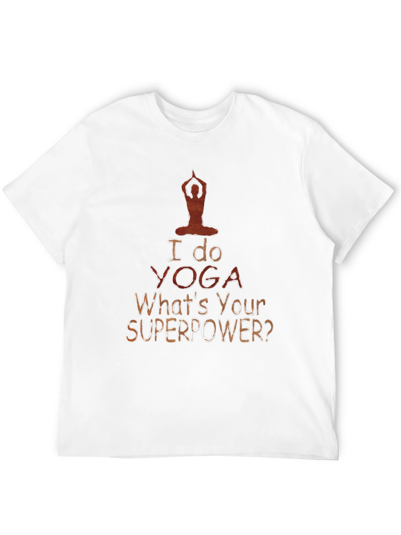 Black Yoga Superpower Tee - Mens Black T-Shirt view 12