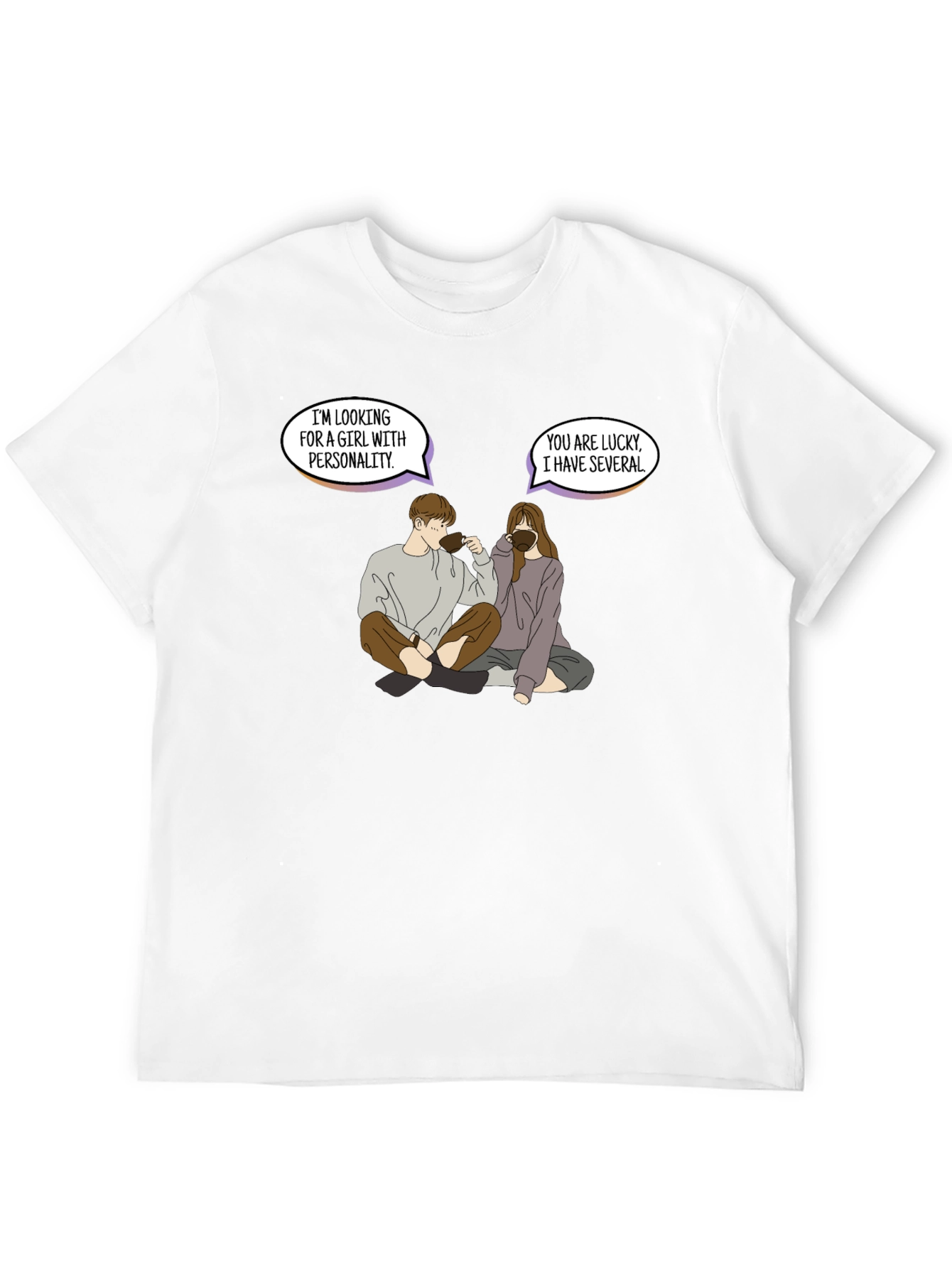 Black Personality Pun Graphic Tee - Unique & Comfy view 12