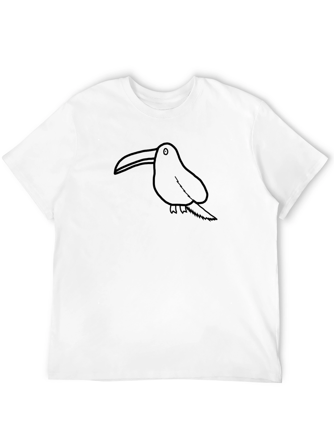 Black Toucian Graphic Print Black T-Shirt view 12