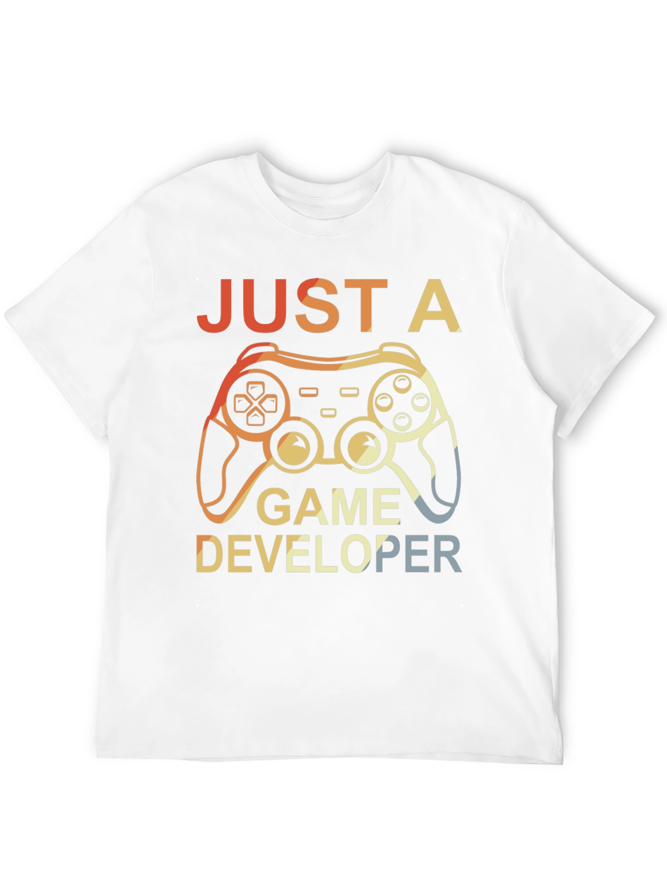 Black Just a Game Developer T-Shirt - Gamer Gift view 12