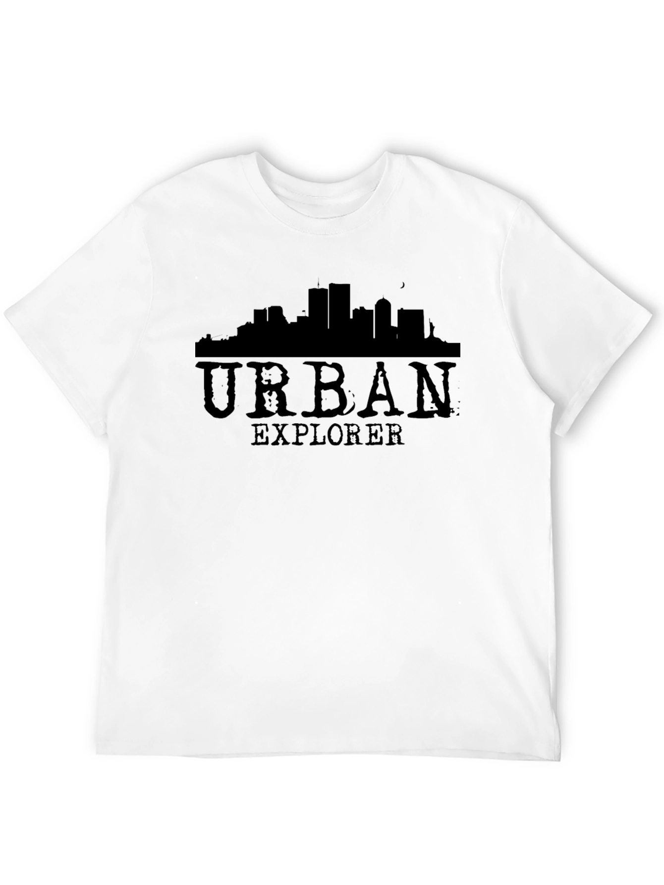 Black Urban Explorer Black Graphic T-Shirt view 12