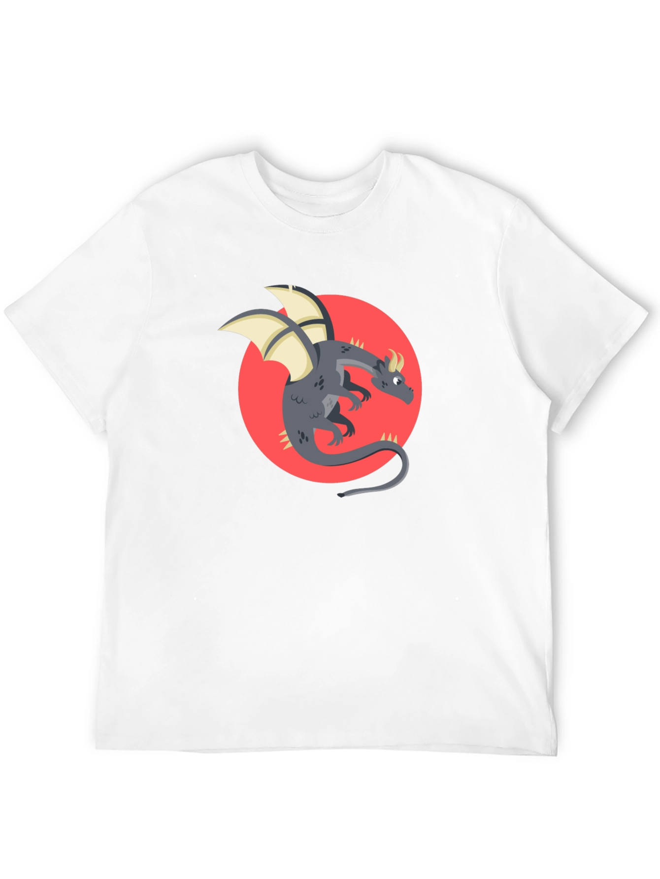Black Dragon Graphic Black T-Shirt - Fantasy Style view 12