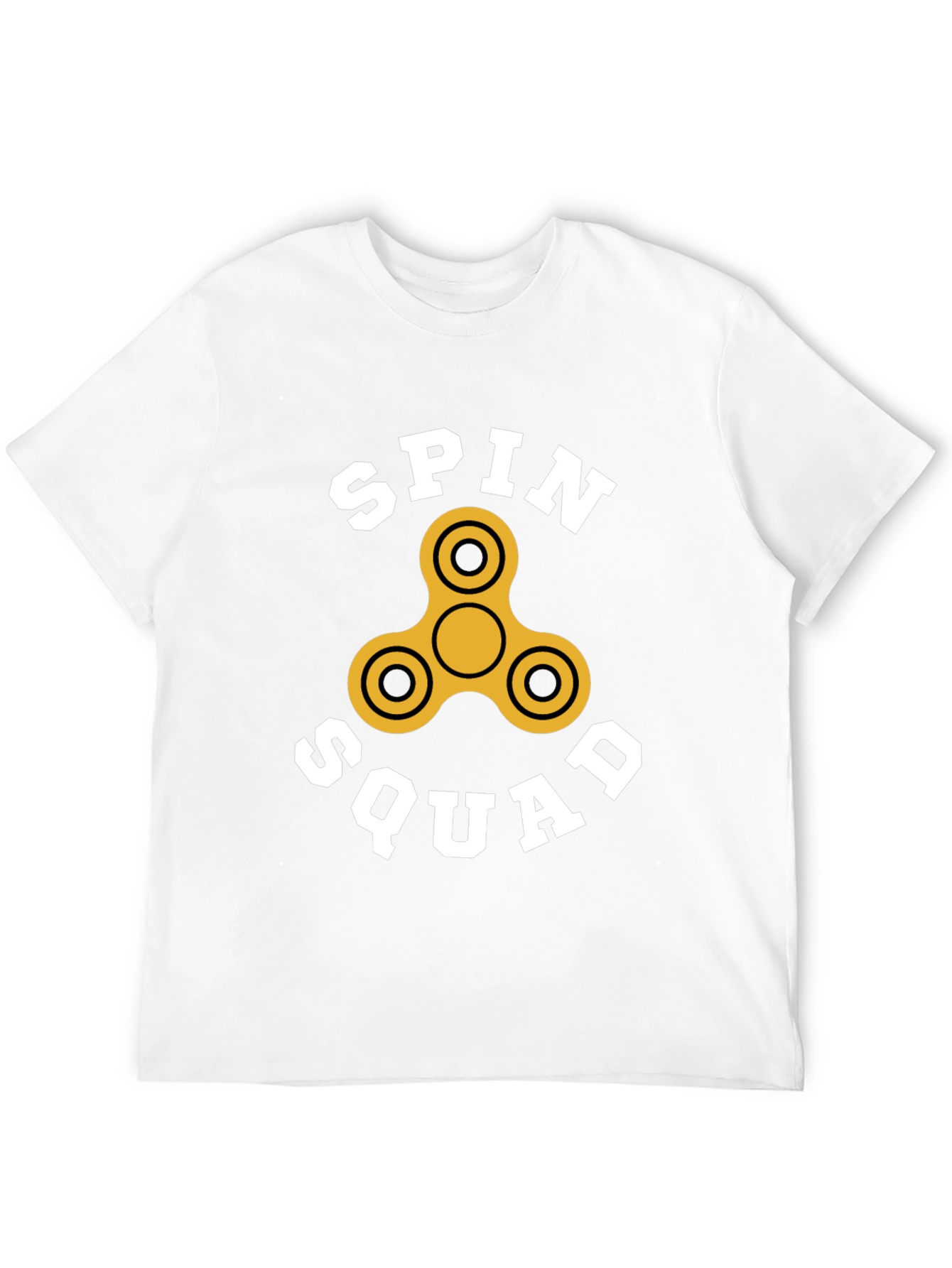 Black Spin Squad T-Shirt - Fidget Spinner Design view 12