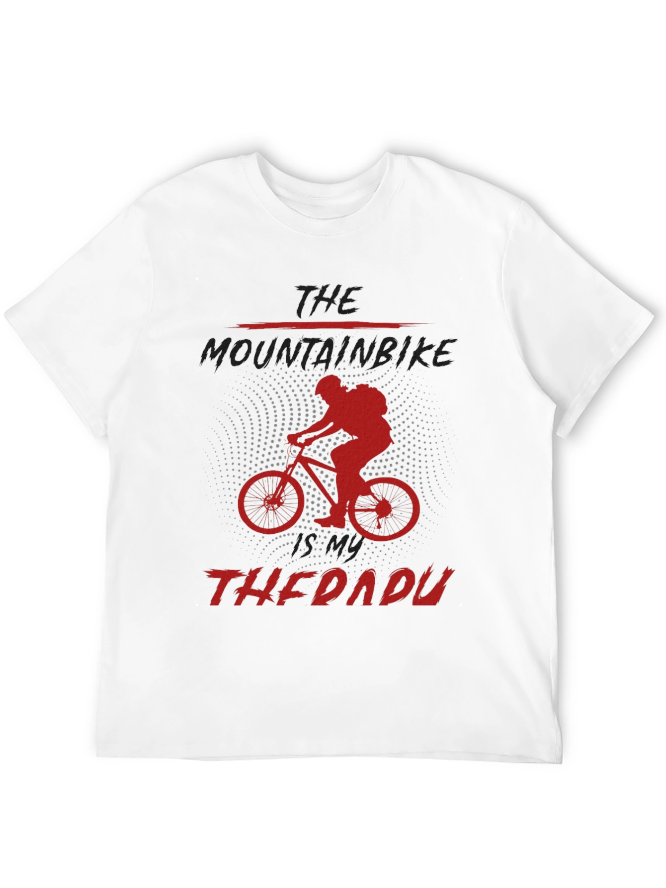 Black Mountain Bike Therapy Graphic Tee - Black view 12