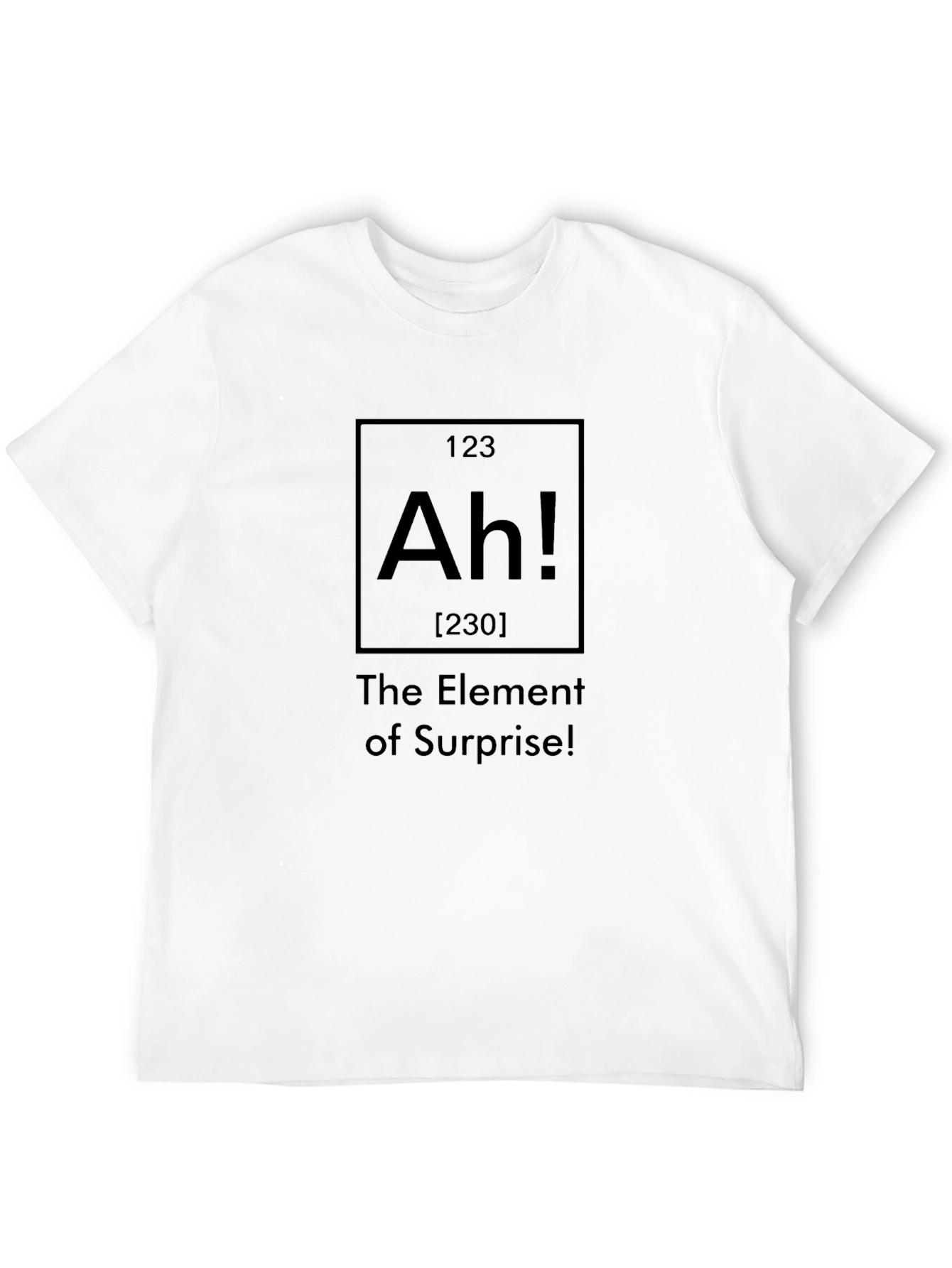 Black The Element of Surprise T-Shirt Funny Chemistry Tee view 12