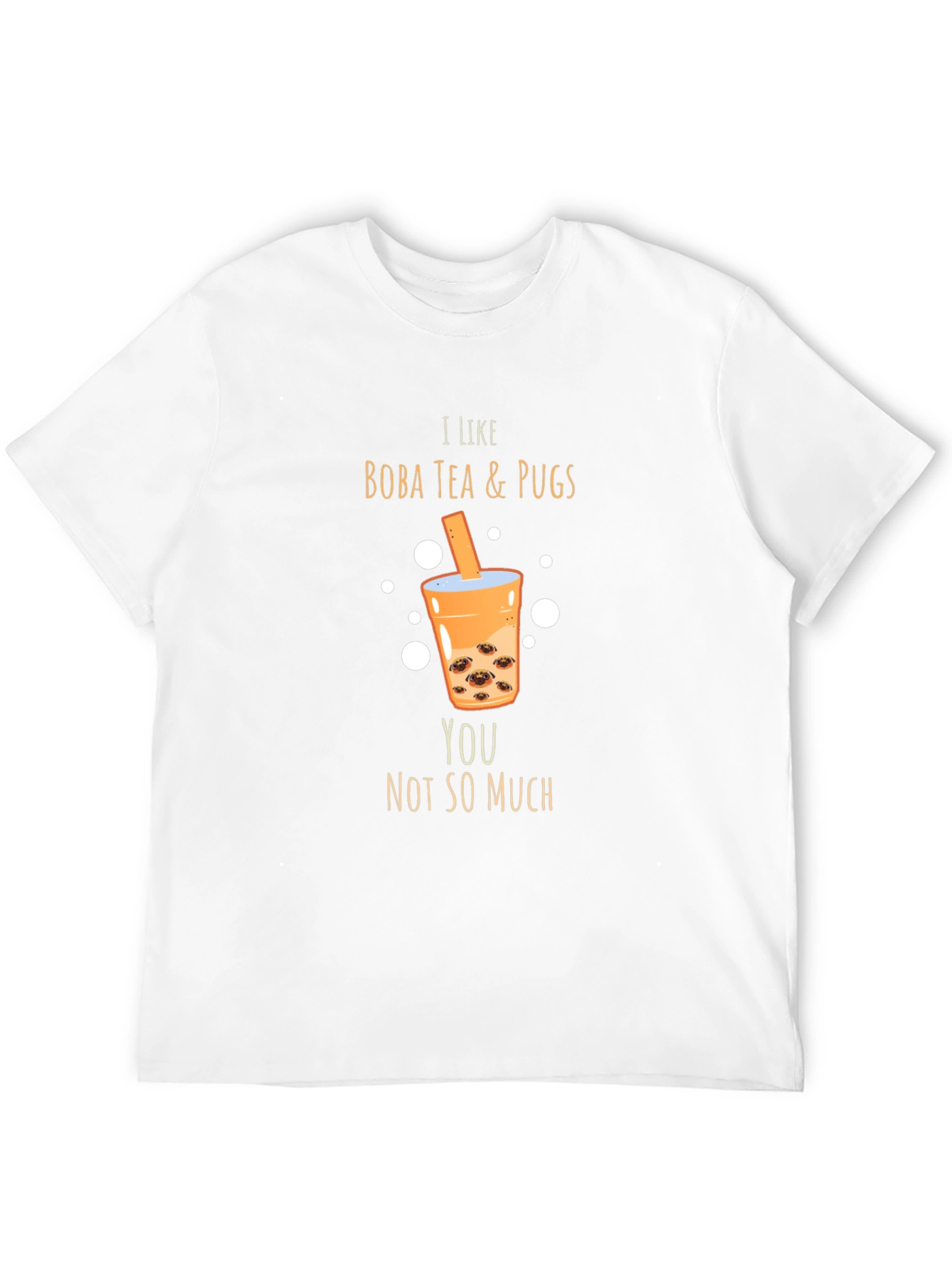 Black Boba Tea & Pugs Graphic Tee view 12