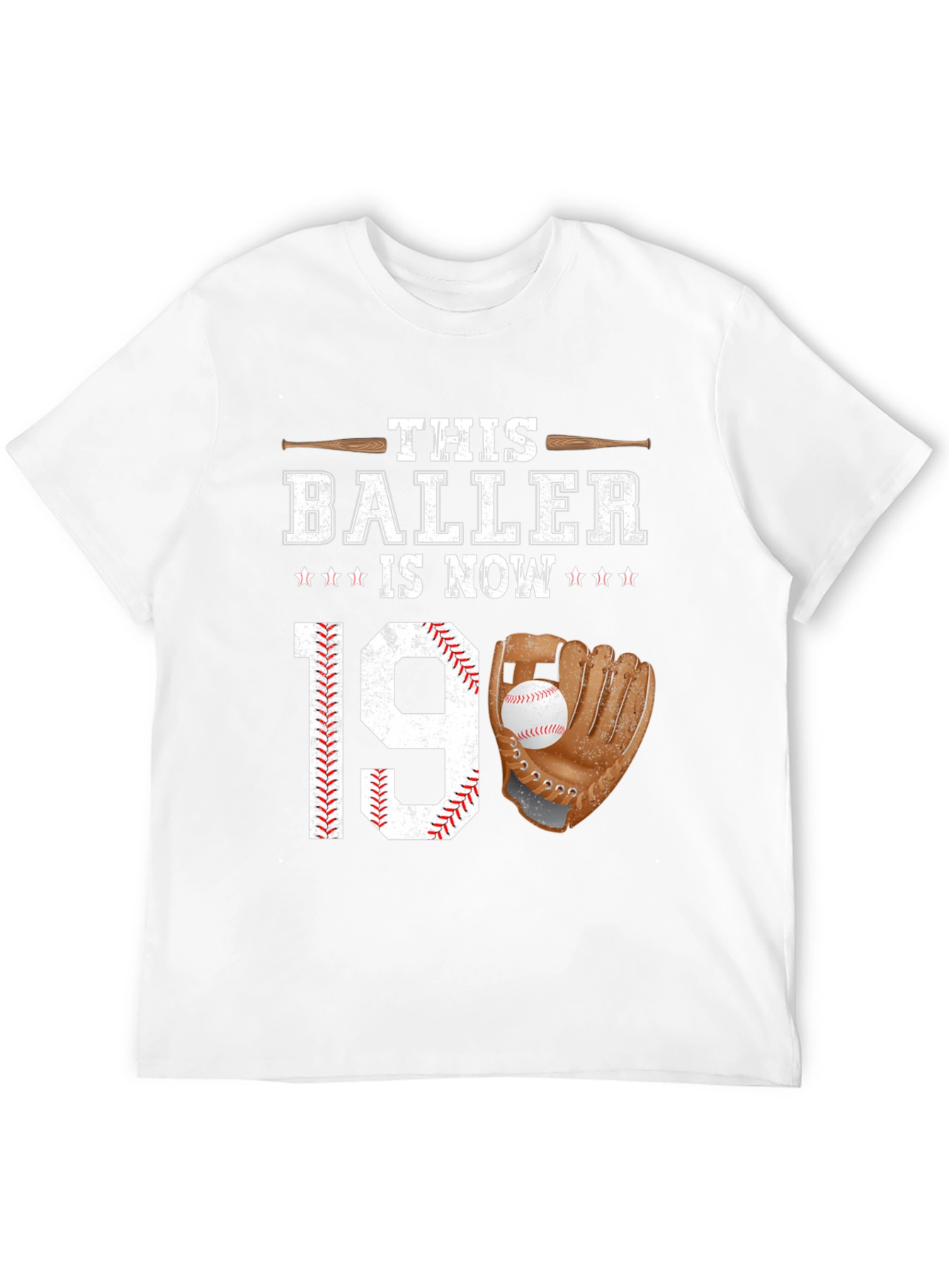 Black Baller 19th Birthday T-Shirt Baseball Lover view 12