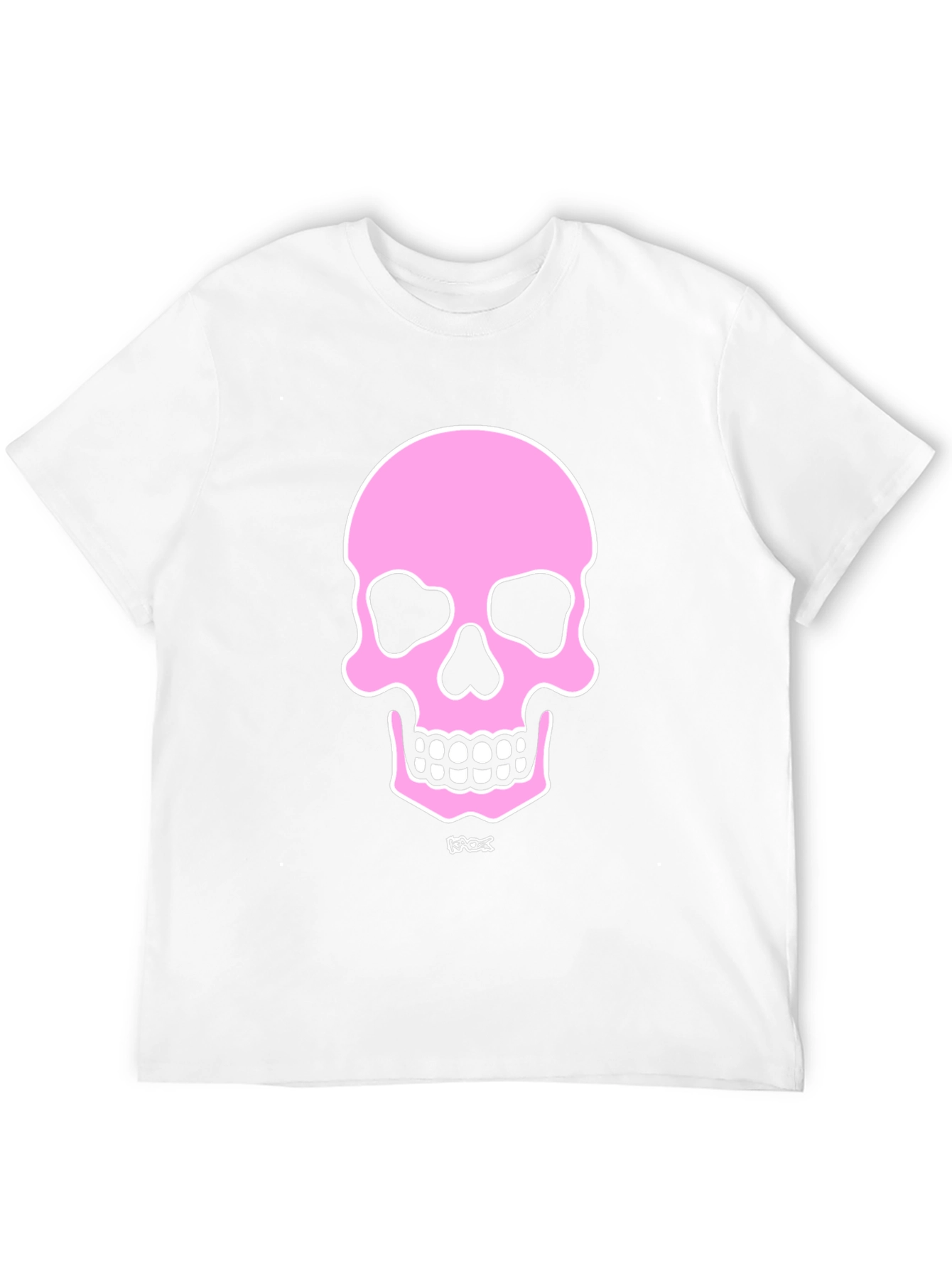 Black Pink Skull Graphic Black T-Shirt view 12