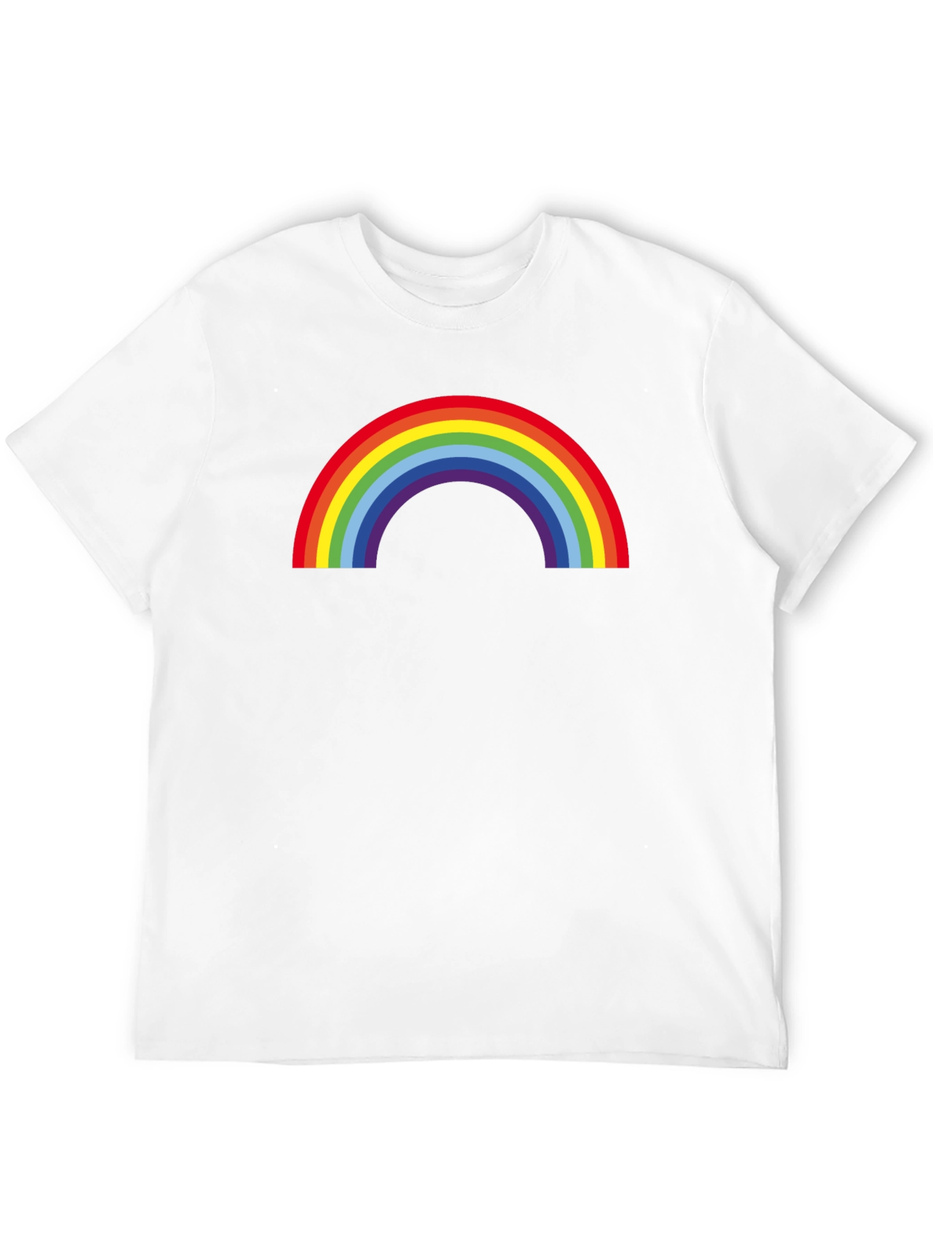 Black Rainbow Pride T-Shirt - Black Crew Neck Tee view 12