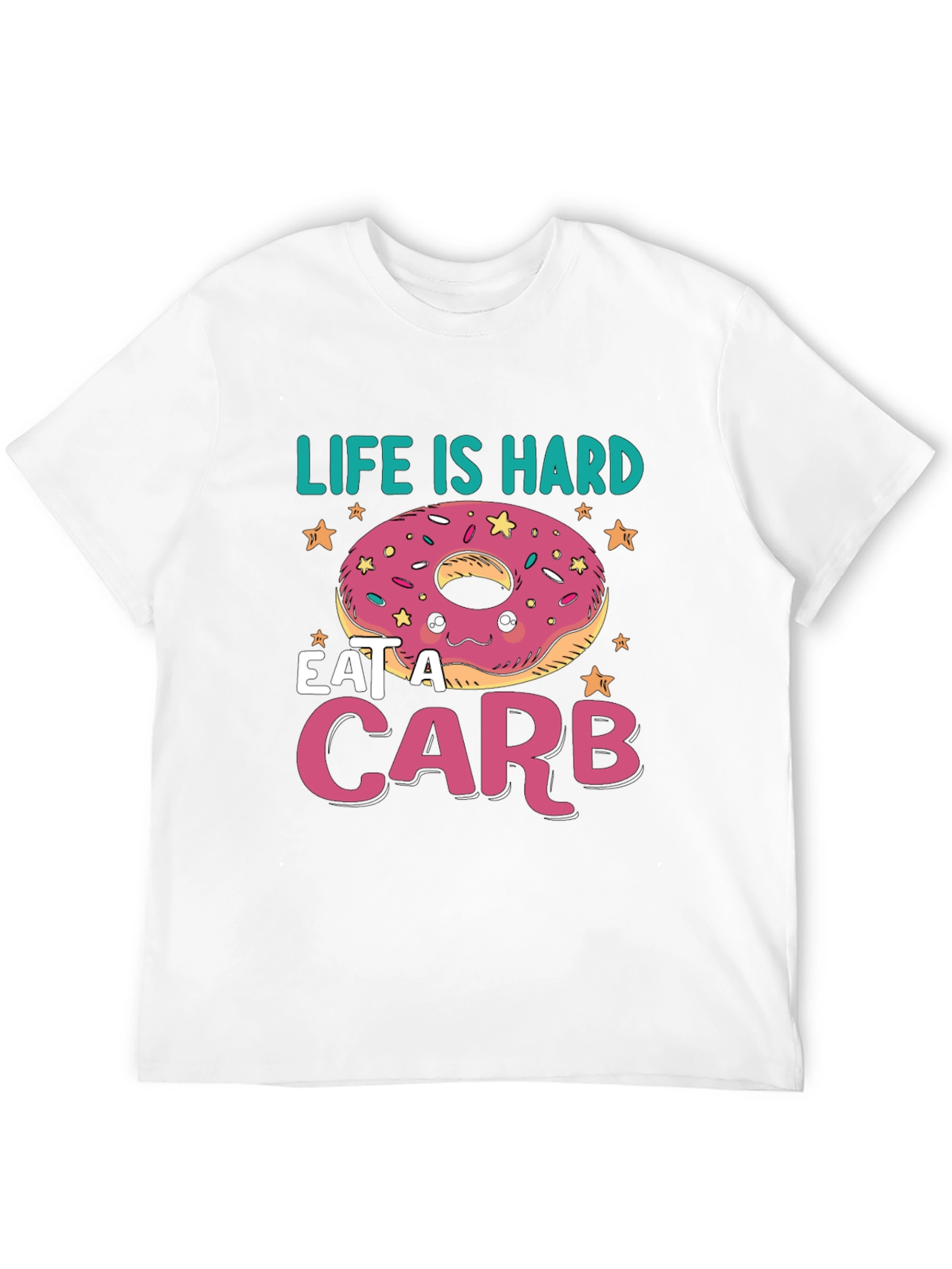 Black Life Is Hard, Eat a Carb Donut T-Shirt view 12