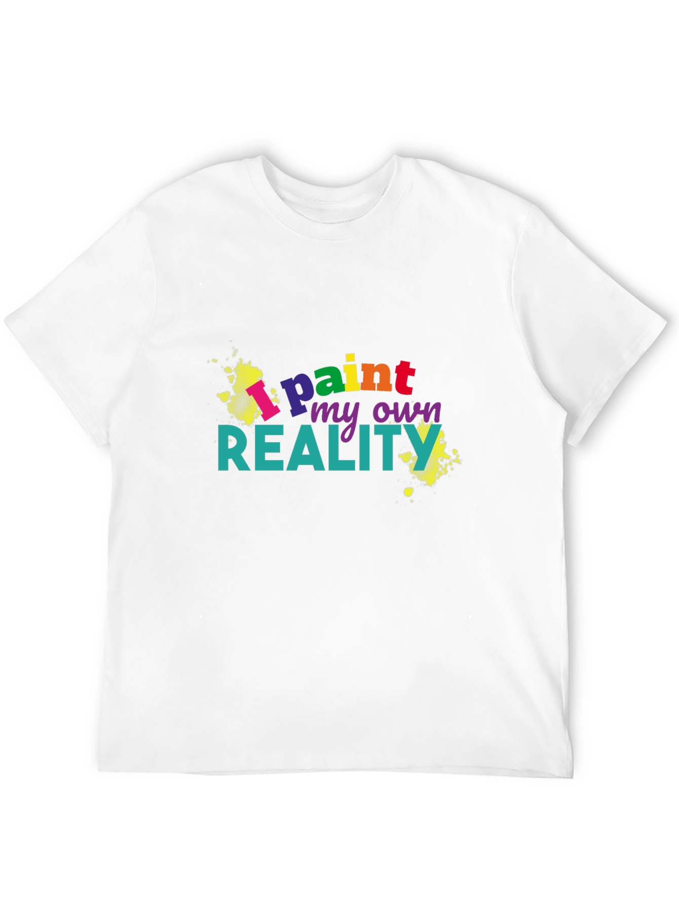 Black I Paint My Own Reality Black Graphic T-Shirt view 12