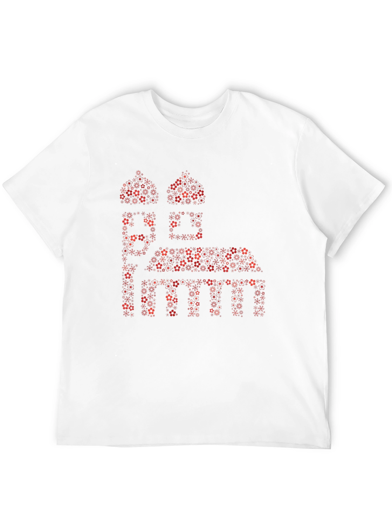 Black Floral Mosque Graphic Tee - Black view 12