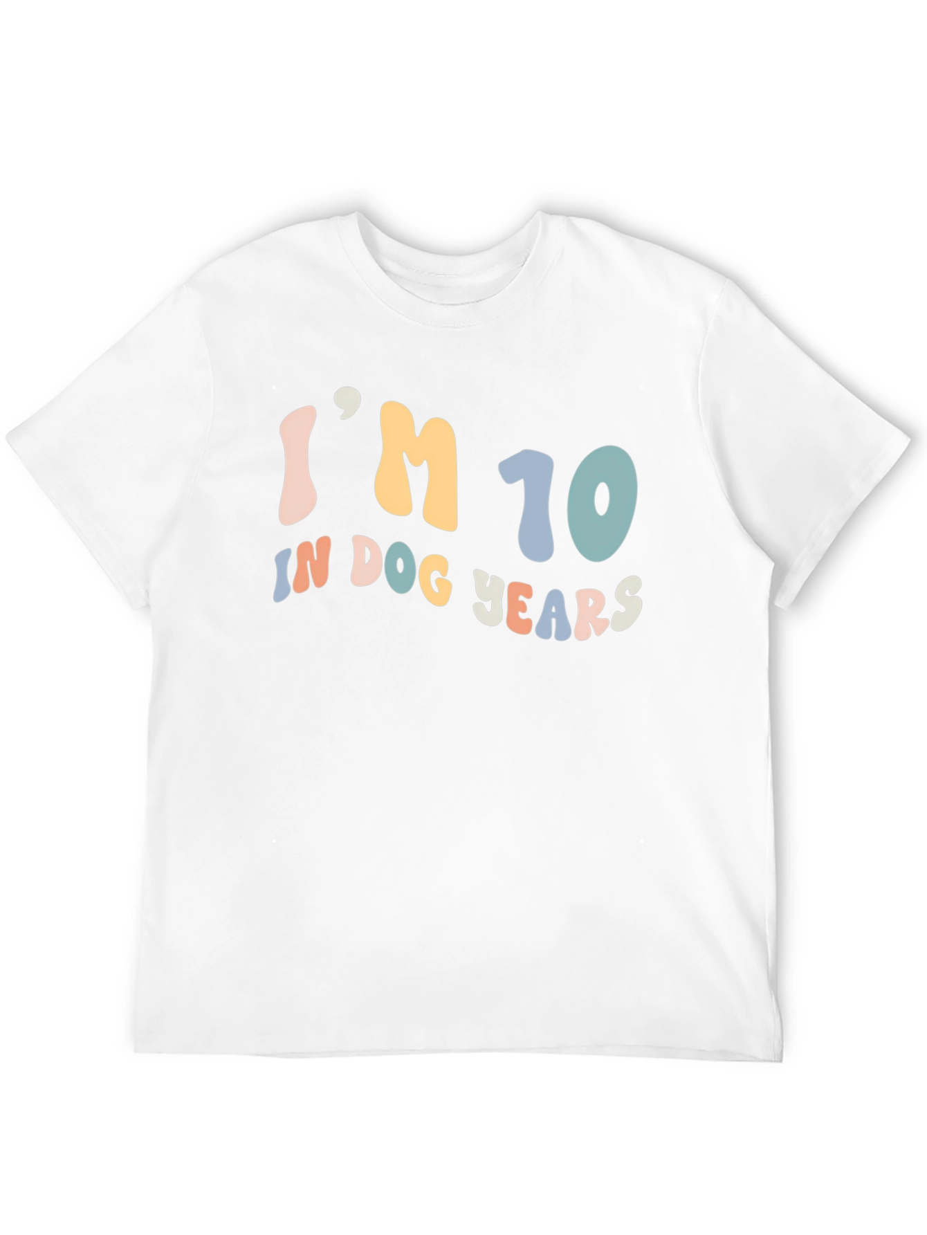 Black Fun "I'm 10 in Dog Years" Graphic Tee view 12