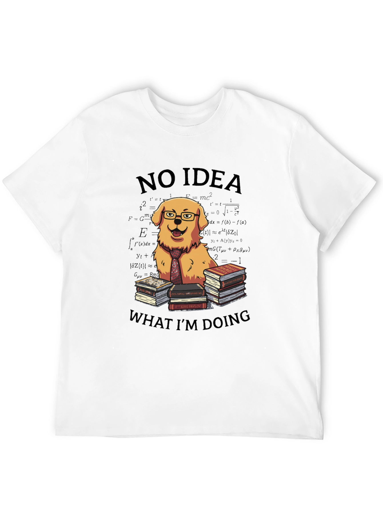 Black Funny Dog T-Shirt - No Idea What I'm Doing view 12