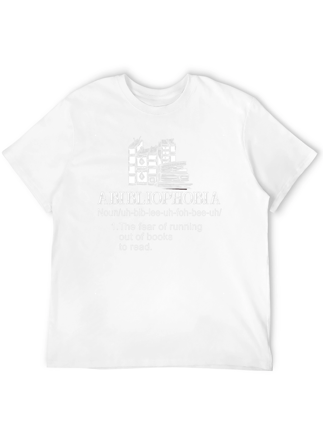 Black Bibliophobia Definition T-Shirt view 12