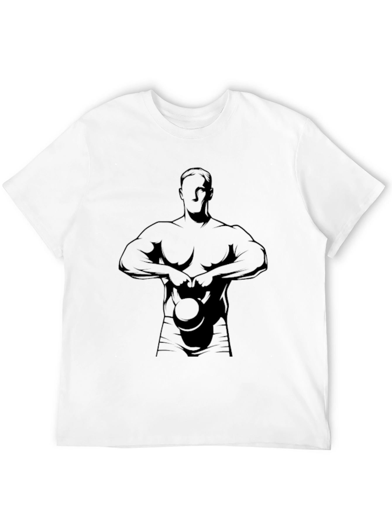 Black Kettlebell Workout T-Shirt - Gym Bodybuilder Tee view 12