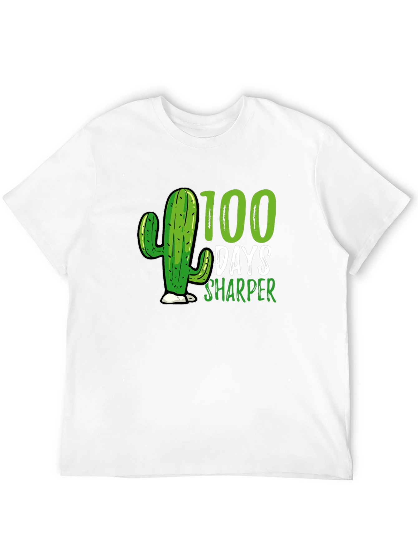 Black 100 Days Sharper Cactus T-Shirt view 12