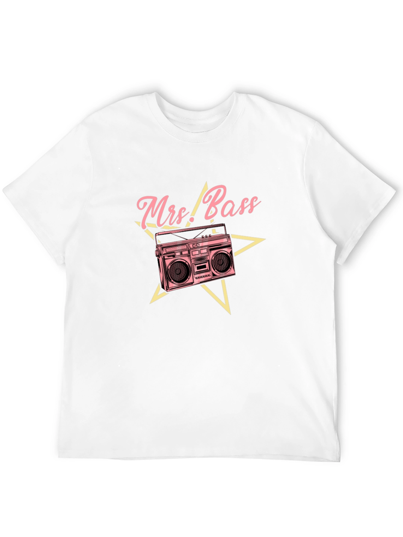 Black Mrs. Bass Retro Boombox Graphic Tee view 12