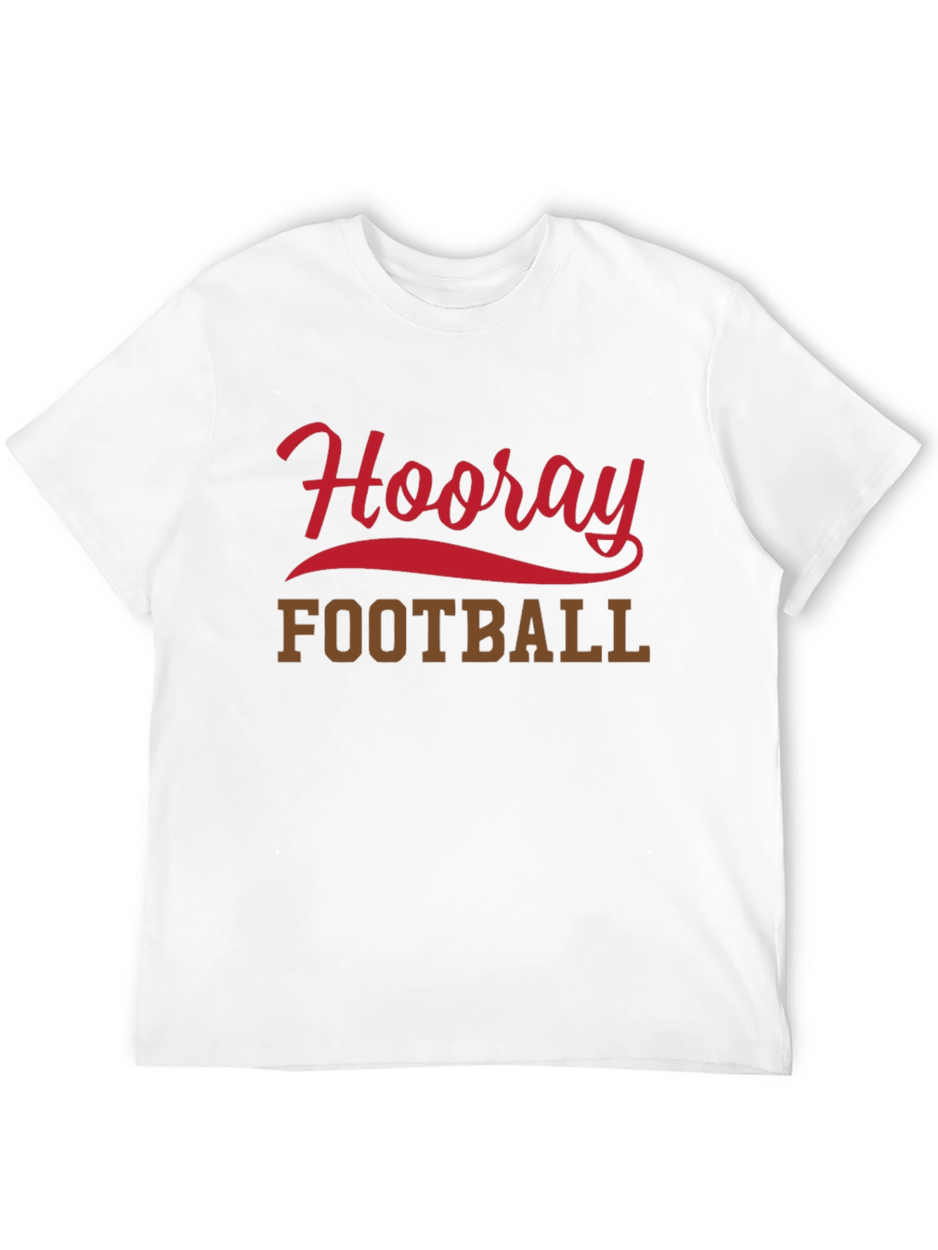Black Hooray Football T-Shirt, Black Short Sleeve Tee view 12