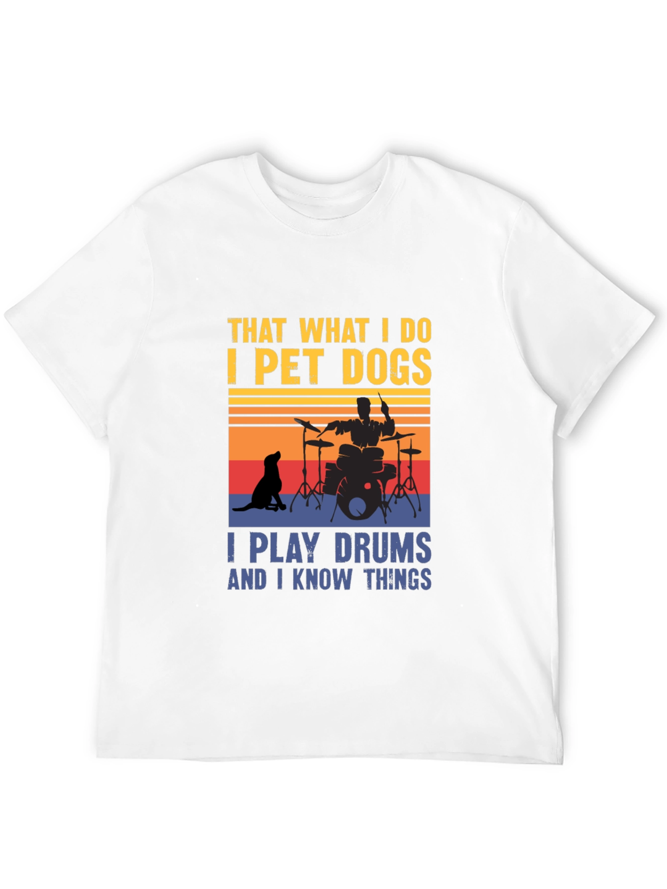 Black Pet Dogs & Drums T-Shirt view 12