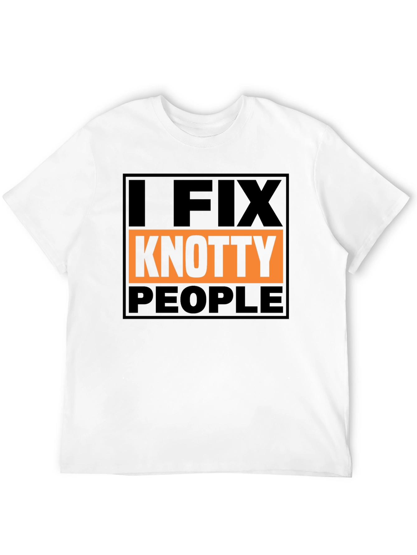 Black I Fix Knotty People Graphic Tee - Funny Humor T-Shirt view 12