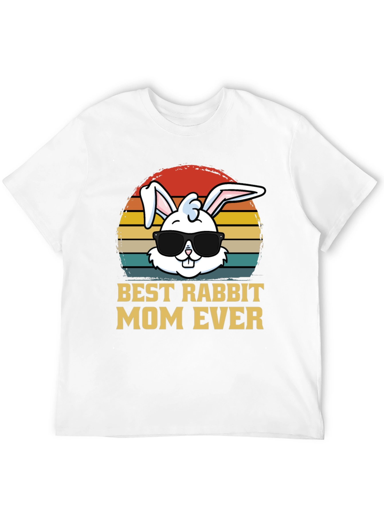 Black Best Rabbit Mom Ever T-Shirt view 12