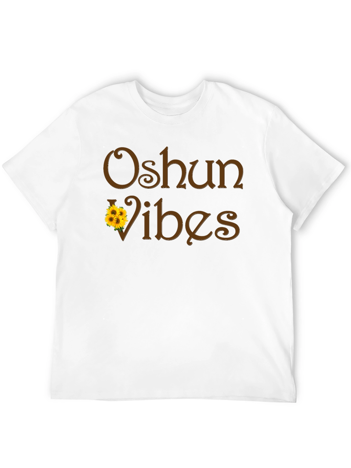 Black Oshun Vibes Black Graphic T-Shirt view 12