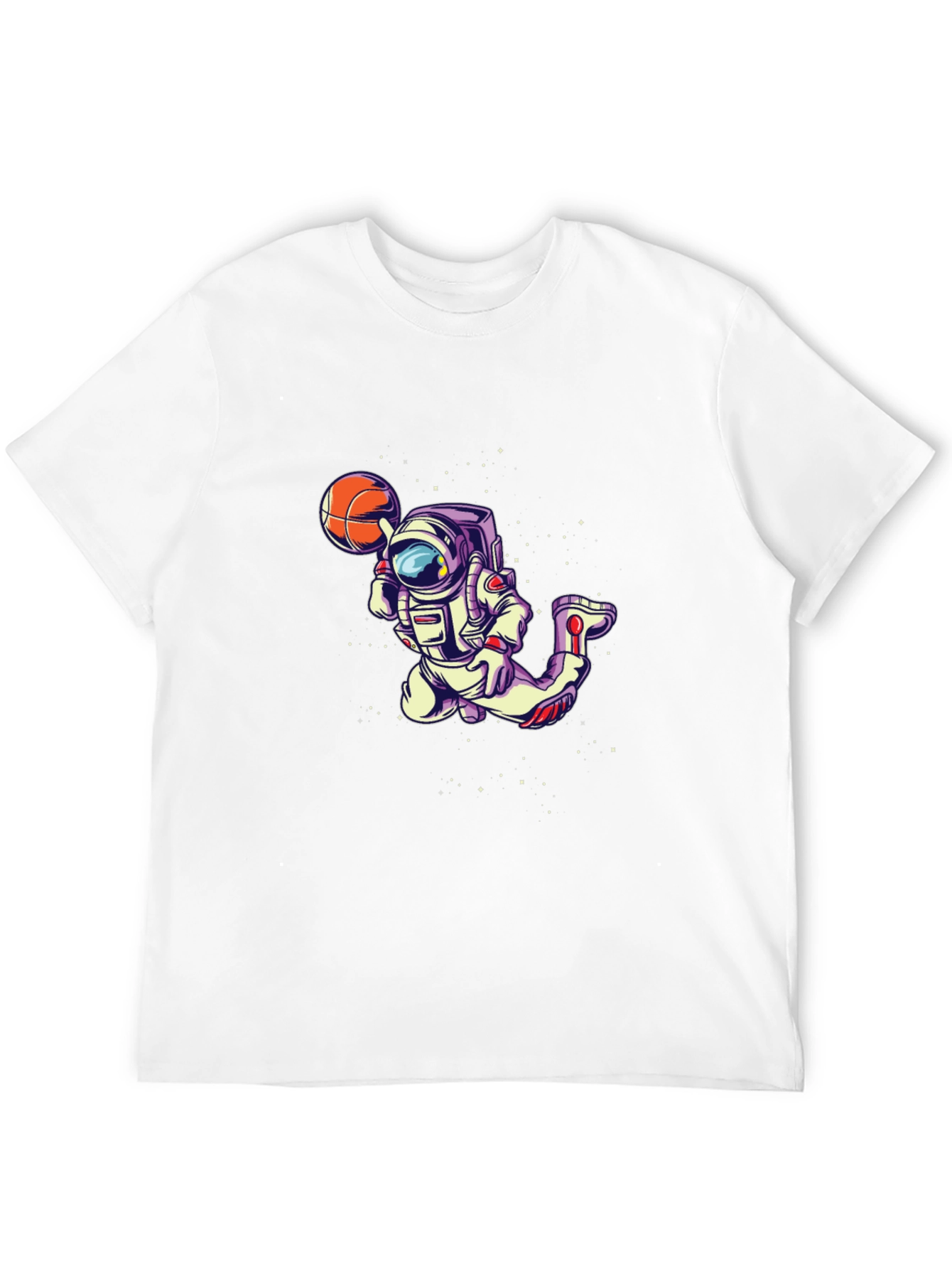 Astronaut Basketball Graphic Tee - Space Dunk Shirt - 12