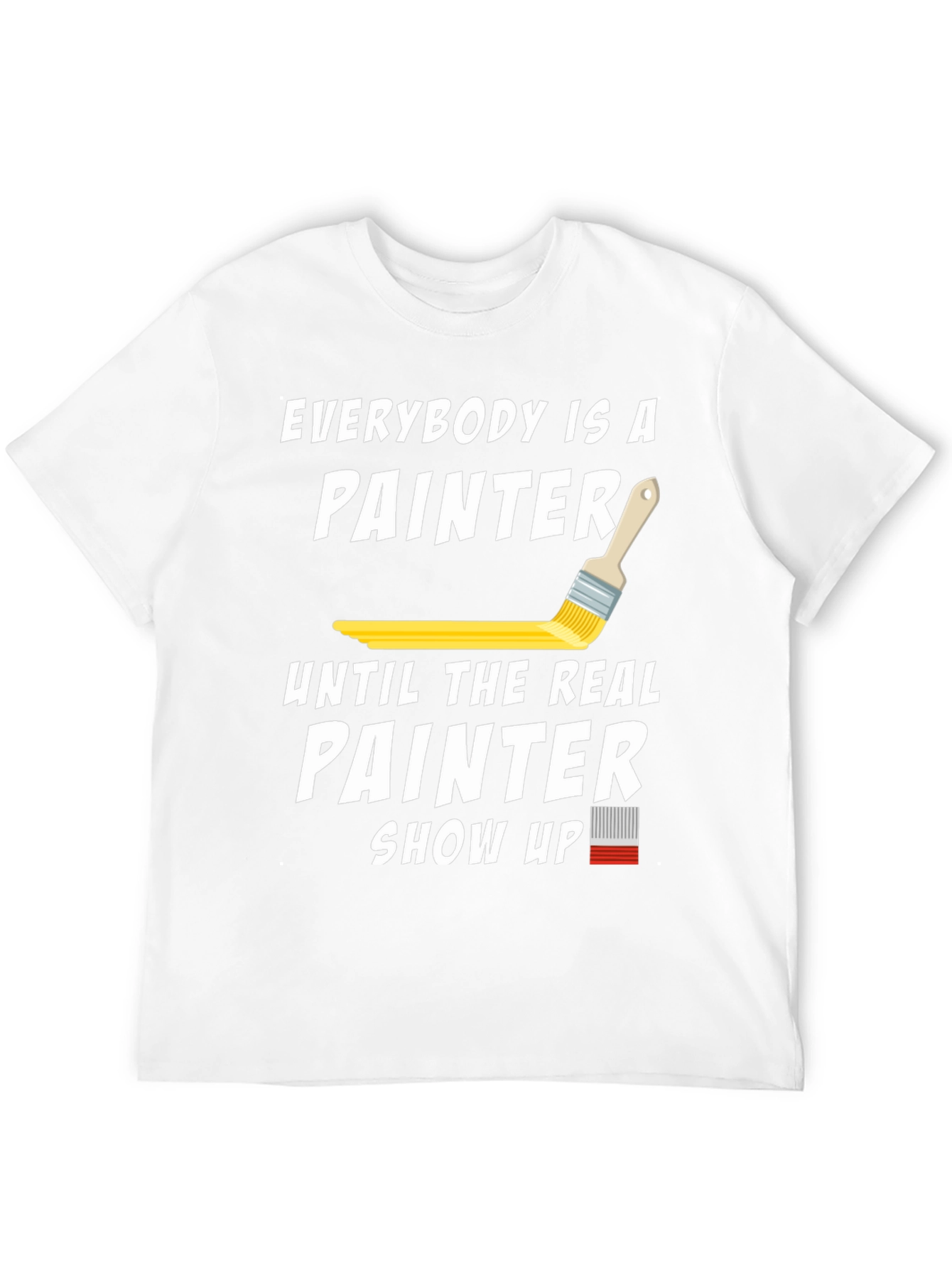 Black Everybody is a Painter T-Shirt view 12