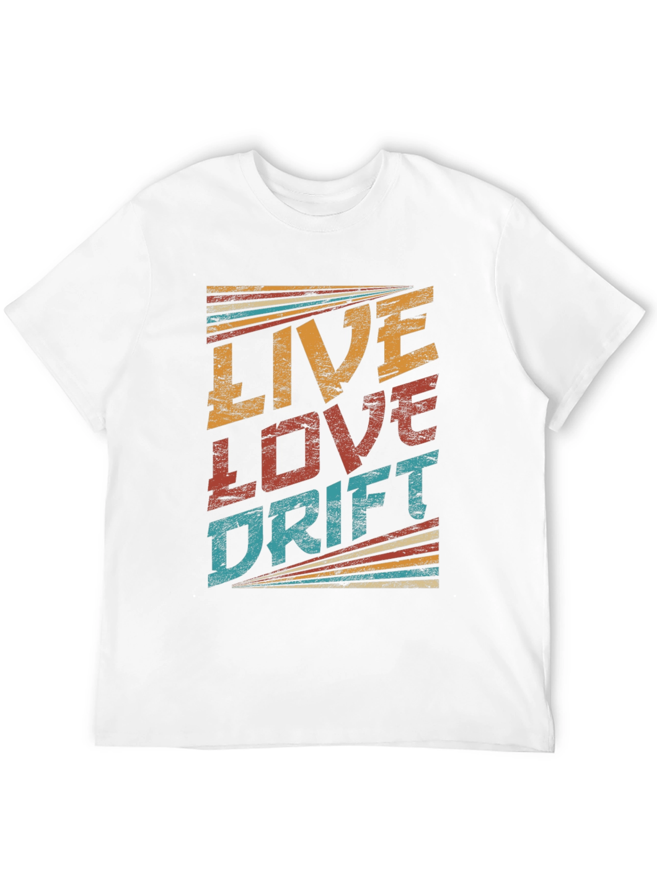 Black Live Love Drift Retro T-Shirt view 12