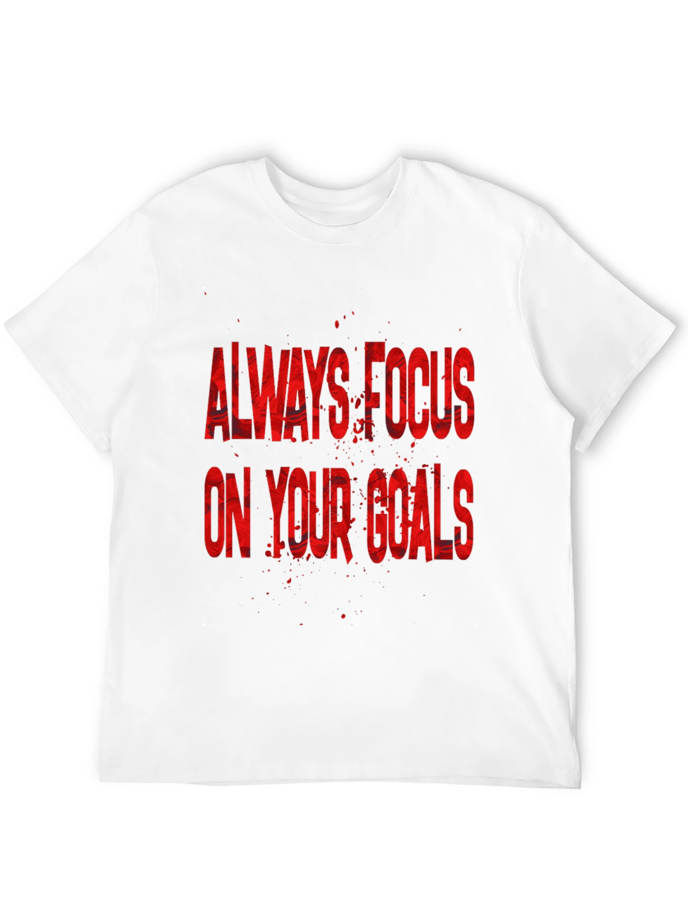 Focus On Your Goals Black Graphic T-Shirt - 12