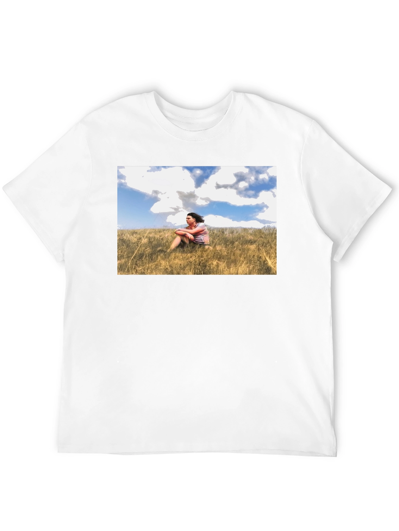 Black Nature Scene Graphic Black T-Shirt view 12