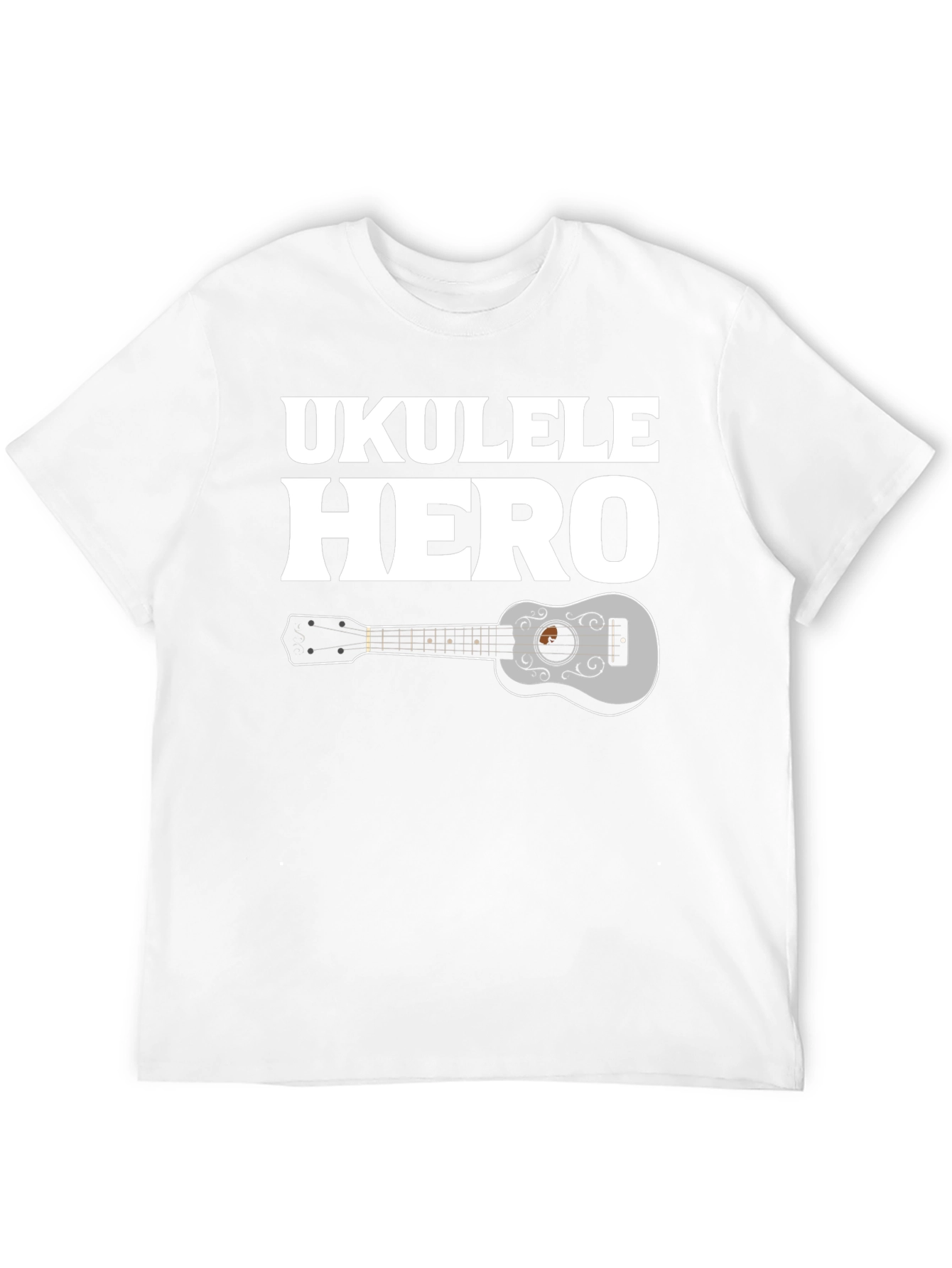 Black Ukulele Hero Graphic Tee - Black view 12