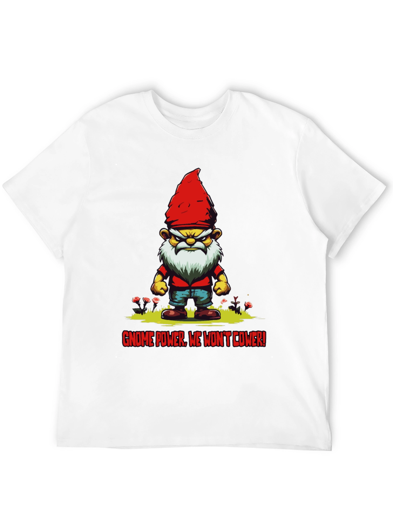 Black Gnome Power T-Shirt - We Won't Cower! view 12