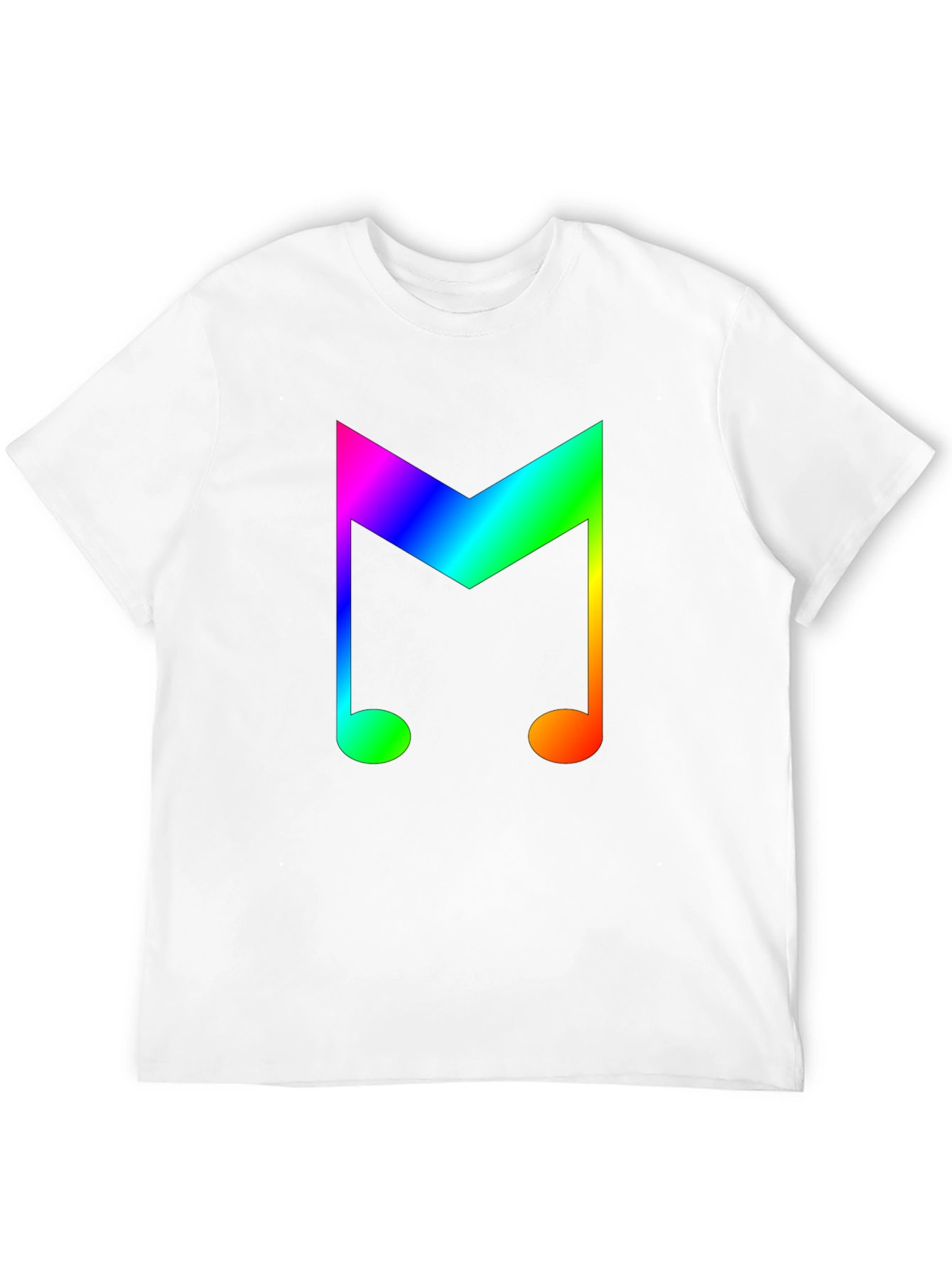 Black Rainbow Music Note Graphic Tee - Stylish Cotton Shirt view 12