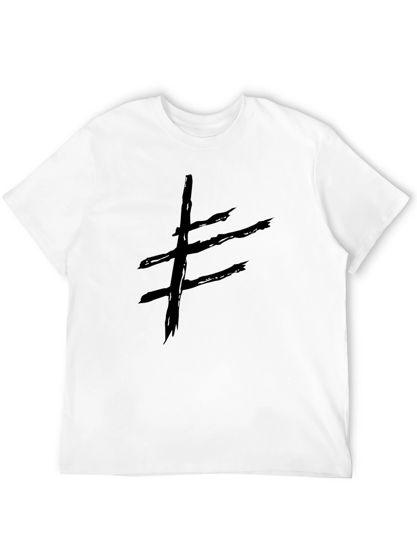 Black Graphic Tee - Abstract Symbol view 12