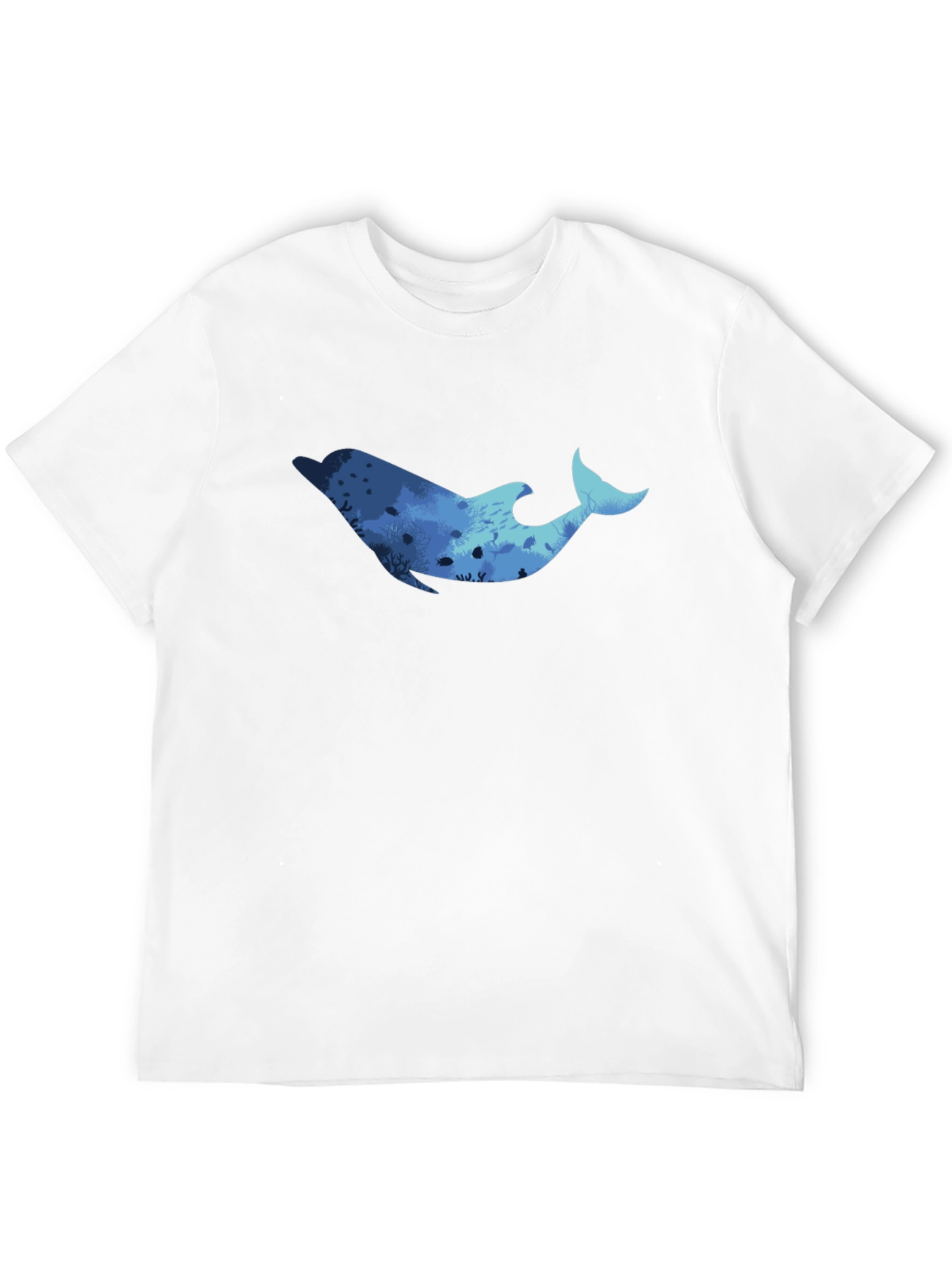 Black Dolphin Reef Graphic Black T-Shirt view 12