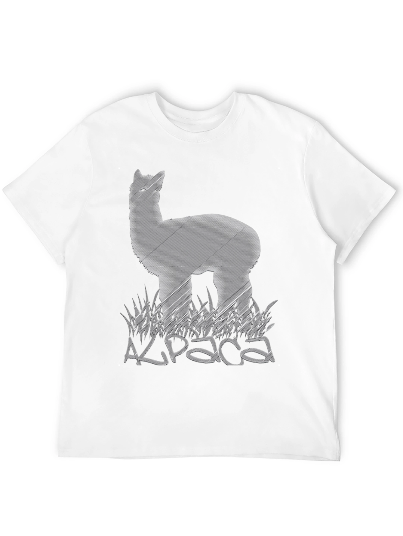 Black Alpaca Graphic Tee - Soft Cotton Blend view 12