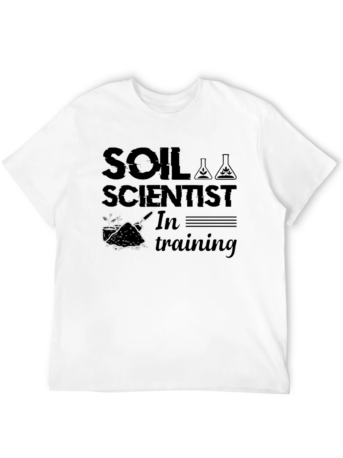 Black Soil Scientist in Training Black T-Shirt view 12