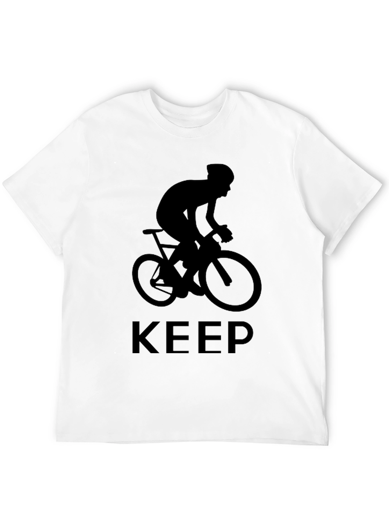 Black Keep Cycling Black T-Shirt view 12