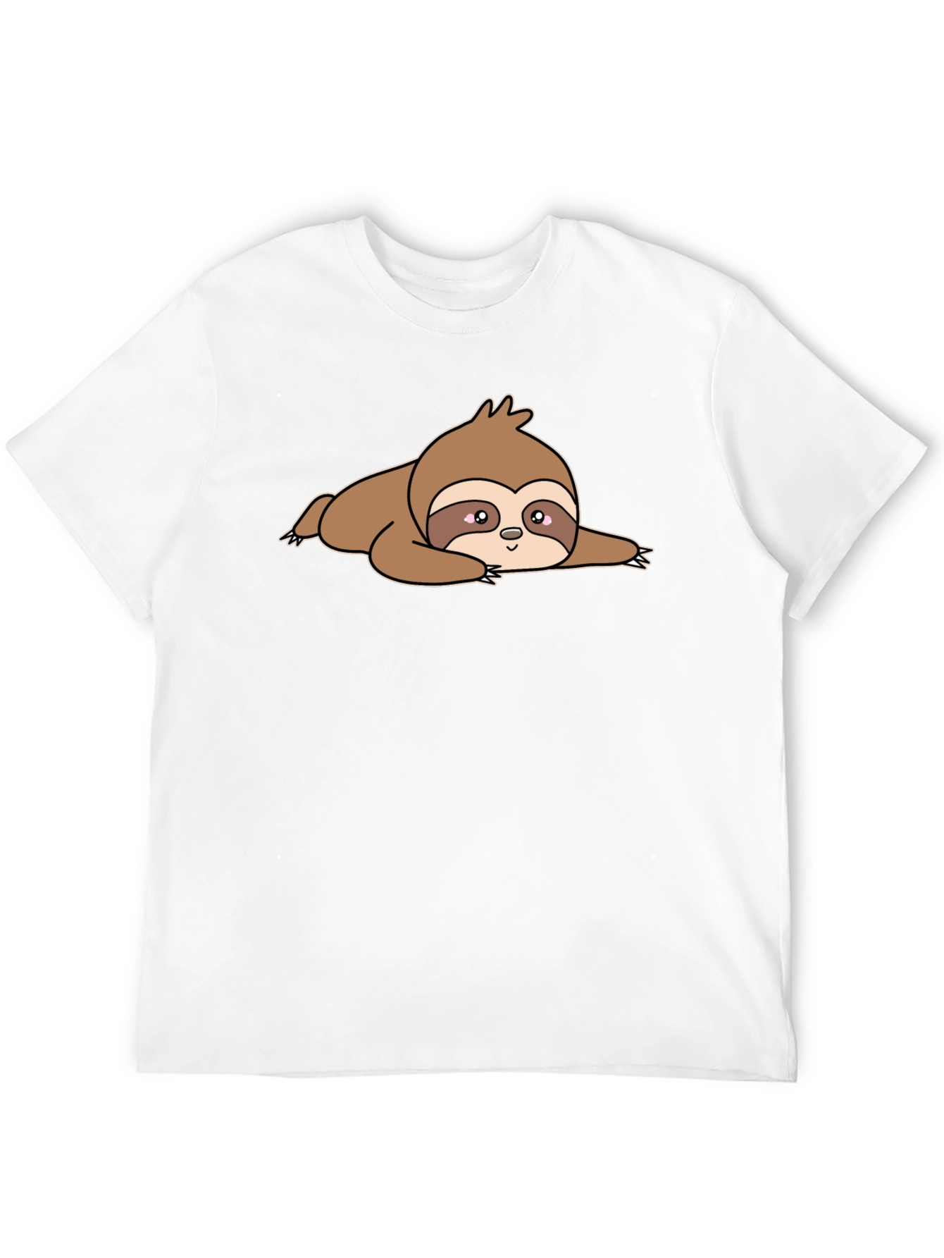 Black Lazy Sloth Graphic Tee - Comfort & Style view 12