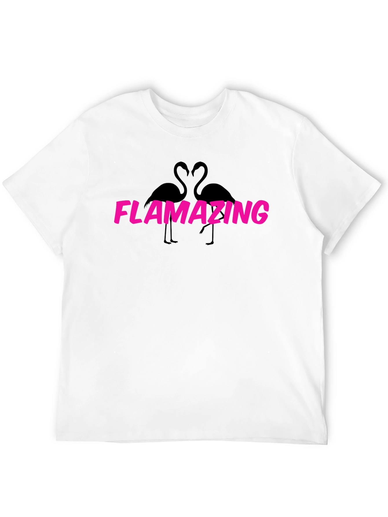 Black Flamazing Flamingo Graphic Tee - Trendy & Fun! view 12