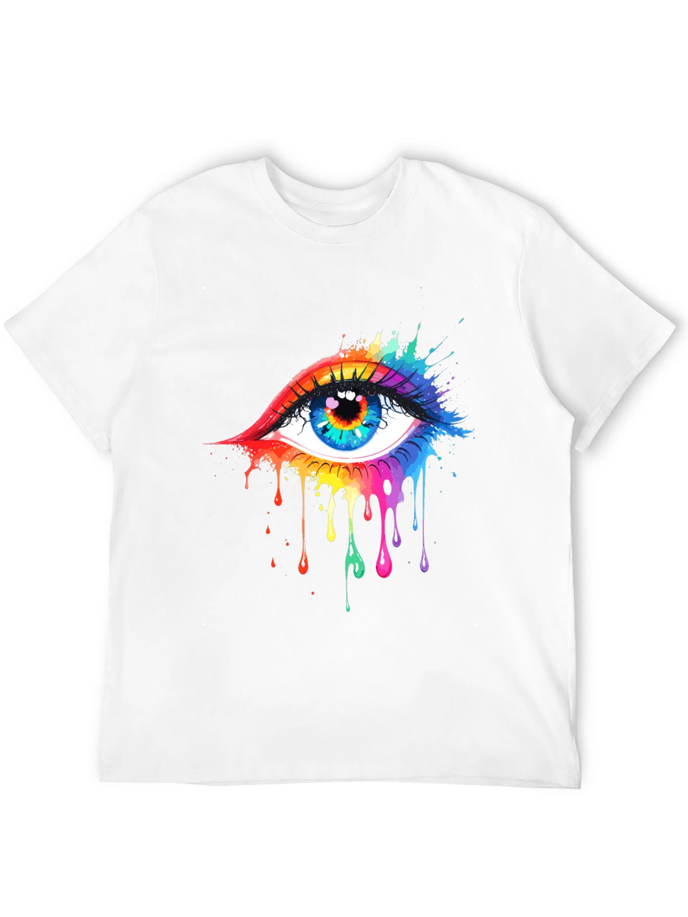 Rainbow Eye Black T-Shirt - 12